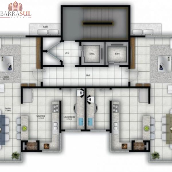 APTO NO CENTRO DE BC C/ 3 SU�TE (SENDO UMA MASTER)